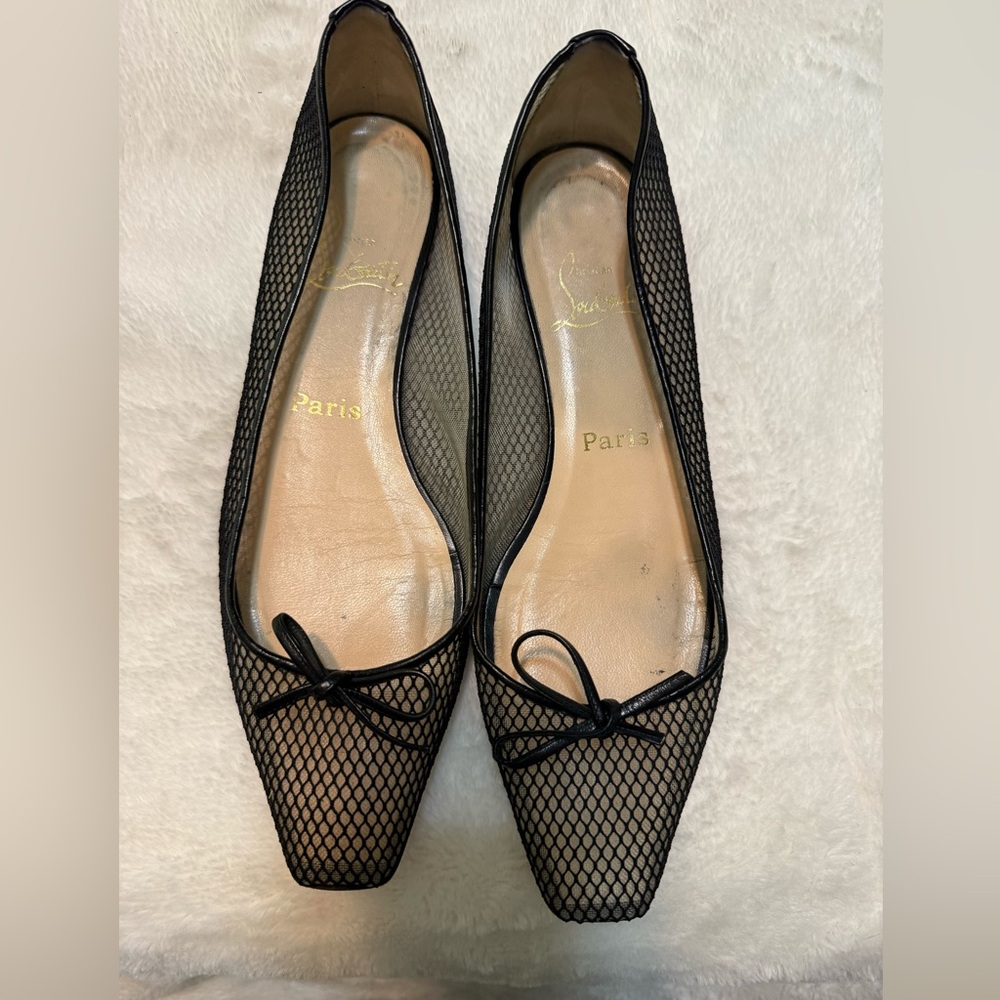 Christian Louboutin black flats